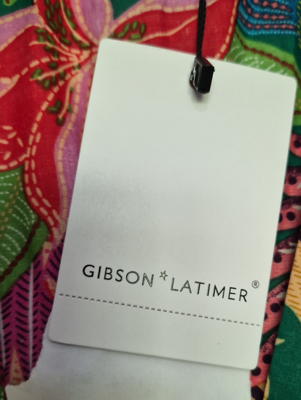 Gibson & Latimer Tropical Floral Wrap Midi Maxi Dress Large New With Tags - Picture 3 of 14